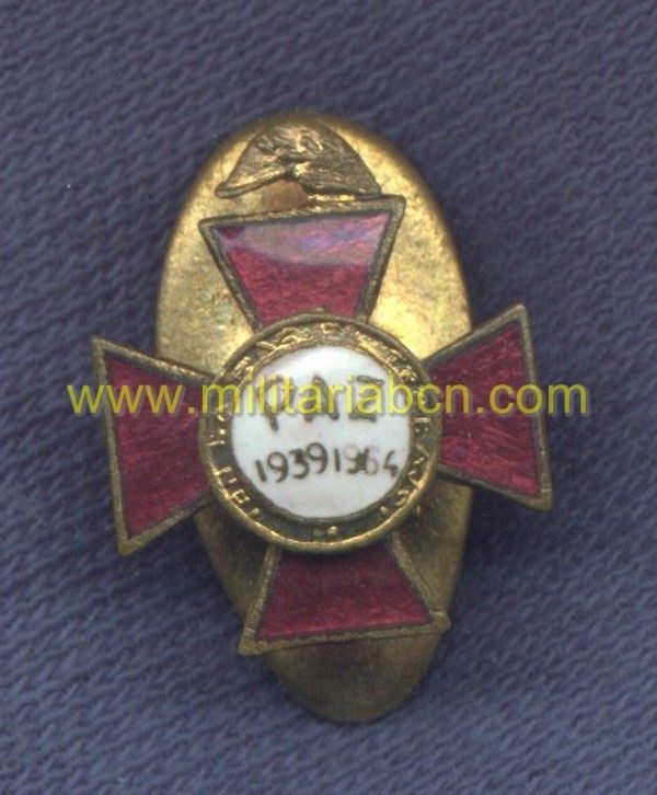 España. Miniatura de la Medalla de 25 Años de Paz. 1939-1964. Epoca de Franco.