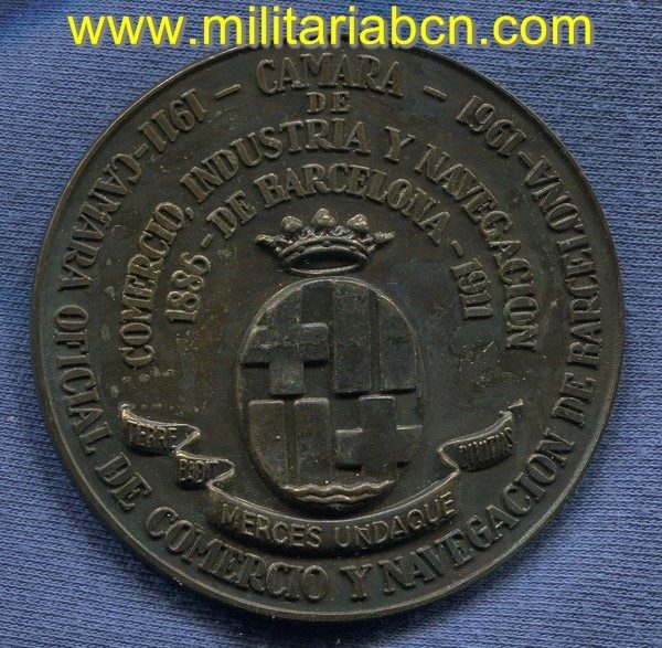 España. Medalla en bronce de la Cámara Oficial de Comercio y Navegación de Barcelona. 1991