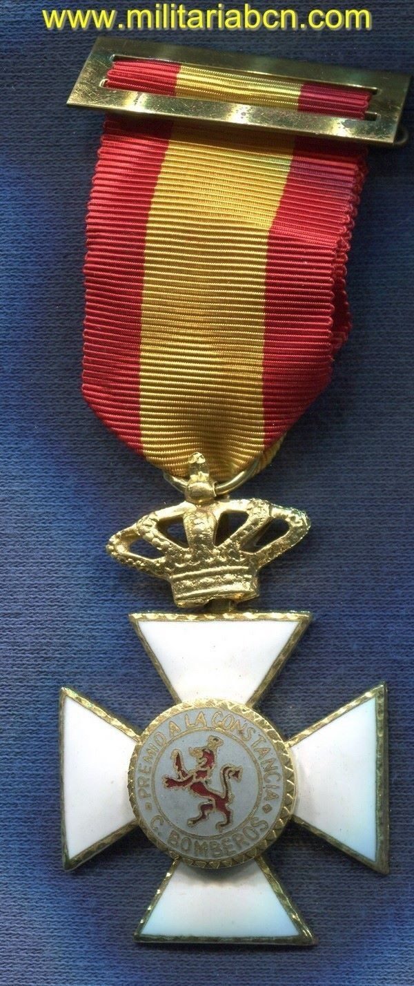 España. Medalla Premio a la Constancia del Cuerpo de Bomberos de Zaragoza.