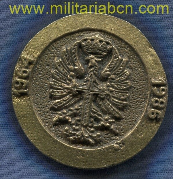 Militaria Barcelona España. Medalla Conmemorativa del CIR nº 10. Bronce. 70 mm.