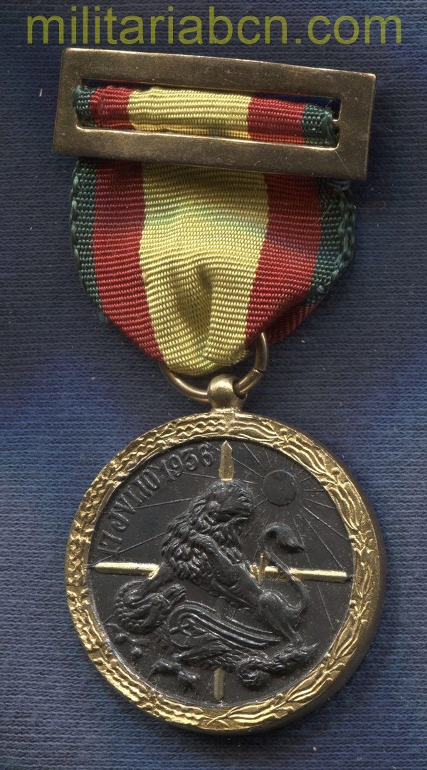 España. Medalla Campaña Guerra Civil 1936-1939 Retaguardia Variante 7