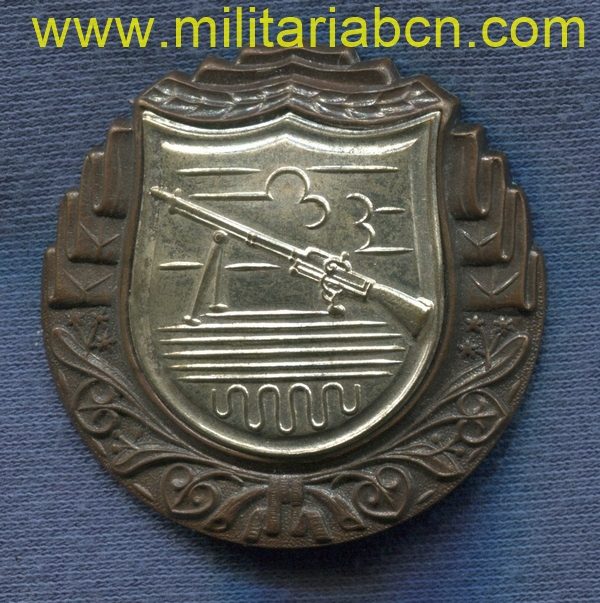 Militaria Barcelona light machine gun proficiency badge czechoslovakia