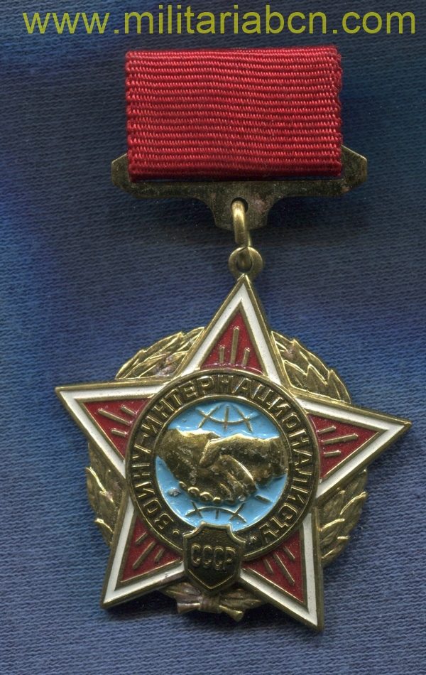 international soldier medal ussr soviet union militaria barcelona