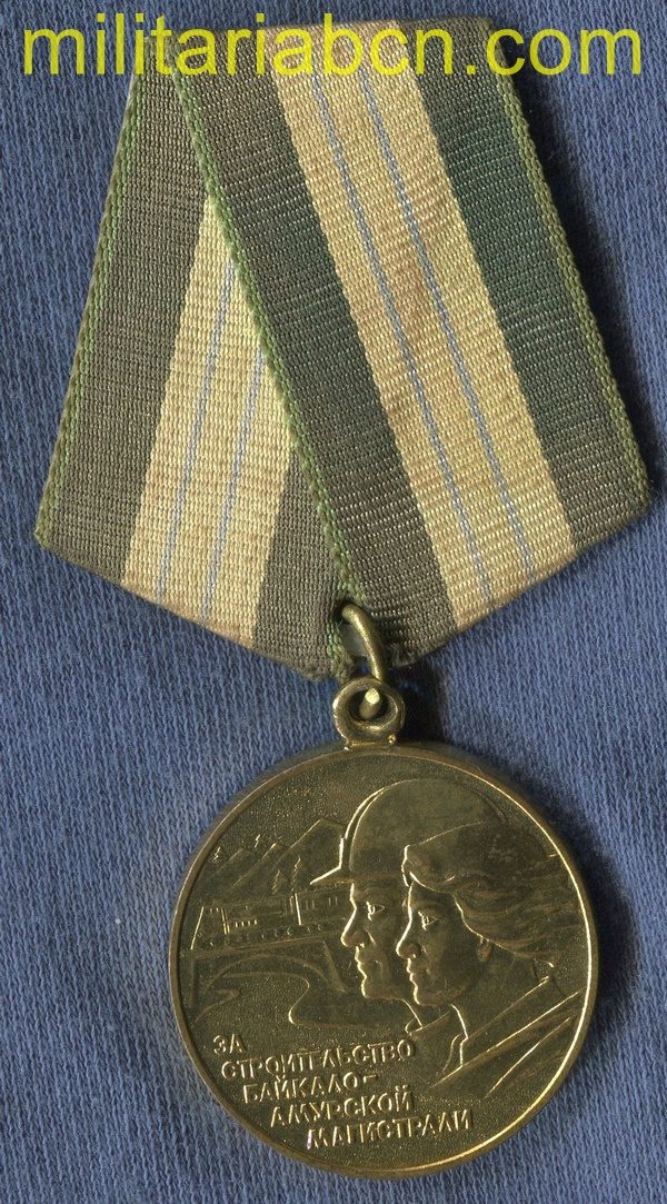 ussr soviet union train baikal medal