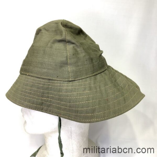 Tropical hat (Boonie Hat). Green. Used by the International Brigade Thälmann. Spanish Civil War
