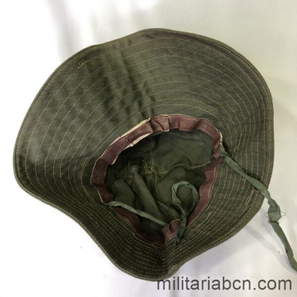 Tropical hat (Boonie Hat). Green. Used by the International Brigade Thälmann. Spanish Civil War Liner