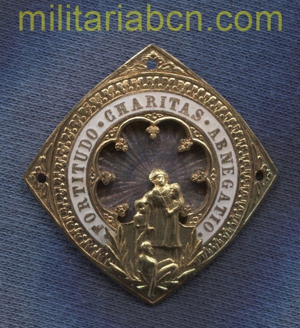 Militaria Barcelona España. Medalla Colectiva de la Orden de la Beneficencia