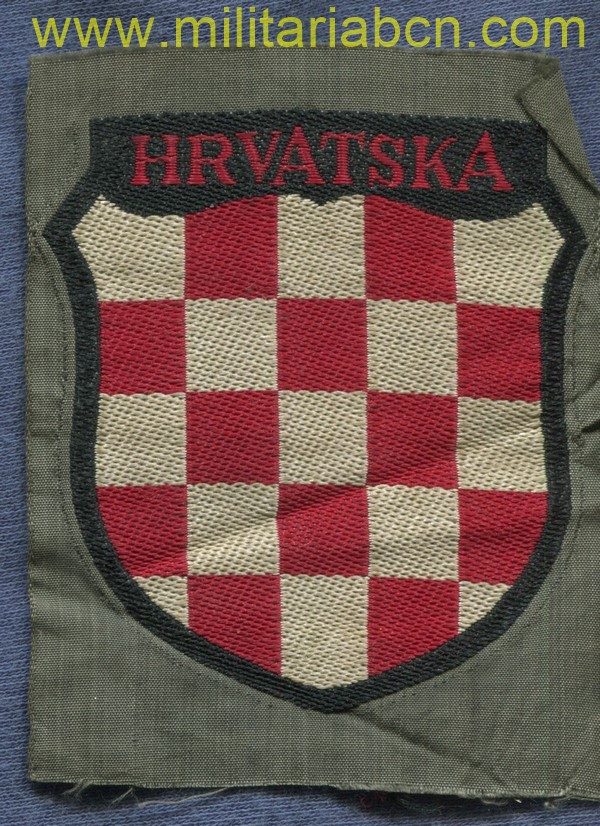 Sleeve shield of the Croatian Volunteers in the Wehrmacht