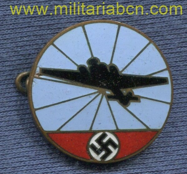 Badge of the Reichsluftschutzbund of the Aircraft Reporting Service. Flugmeldedienst