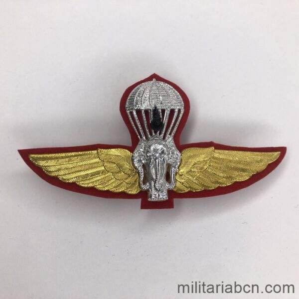 Thailand parachte army wings