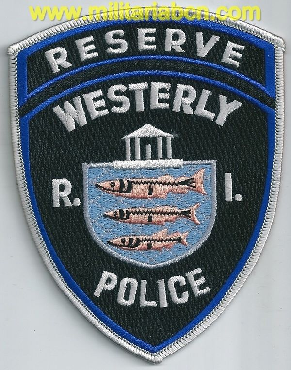 Insignia de tela de Policía de los Estados Unidos. Reserve Westerly