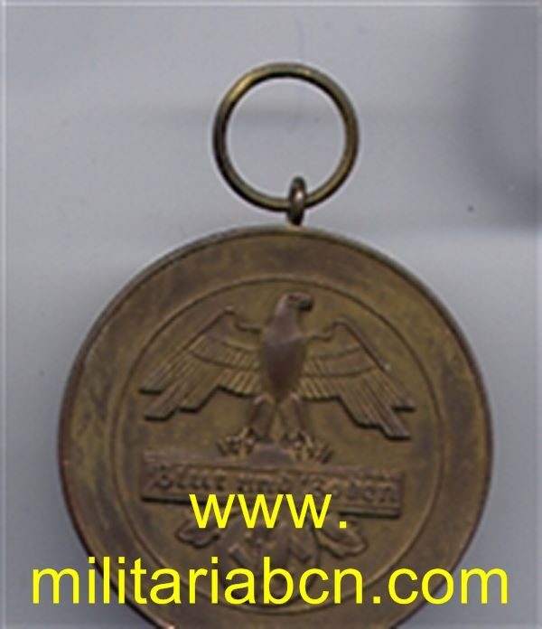 Militaria Barcelona Germany III Reich. Blut und Boden Organizationmedal. Saxony. Bronze. 