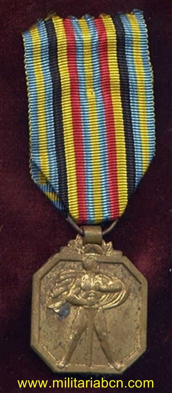 Militaria Barcelona Belgium second world war medal