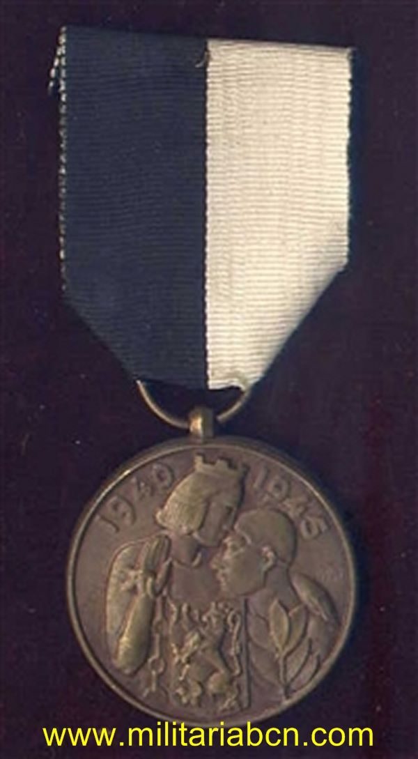 Militaria Barcelona Belgium second world war medal