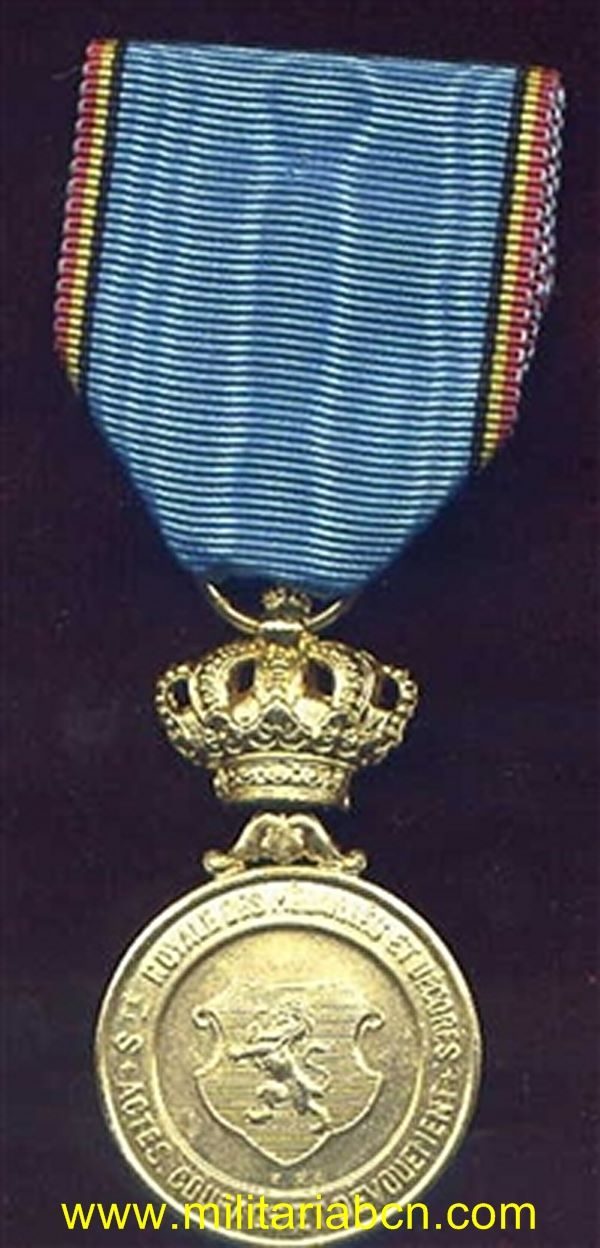 Militaria Barcelona Belgium Bruxelles medal