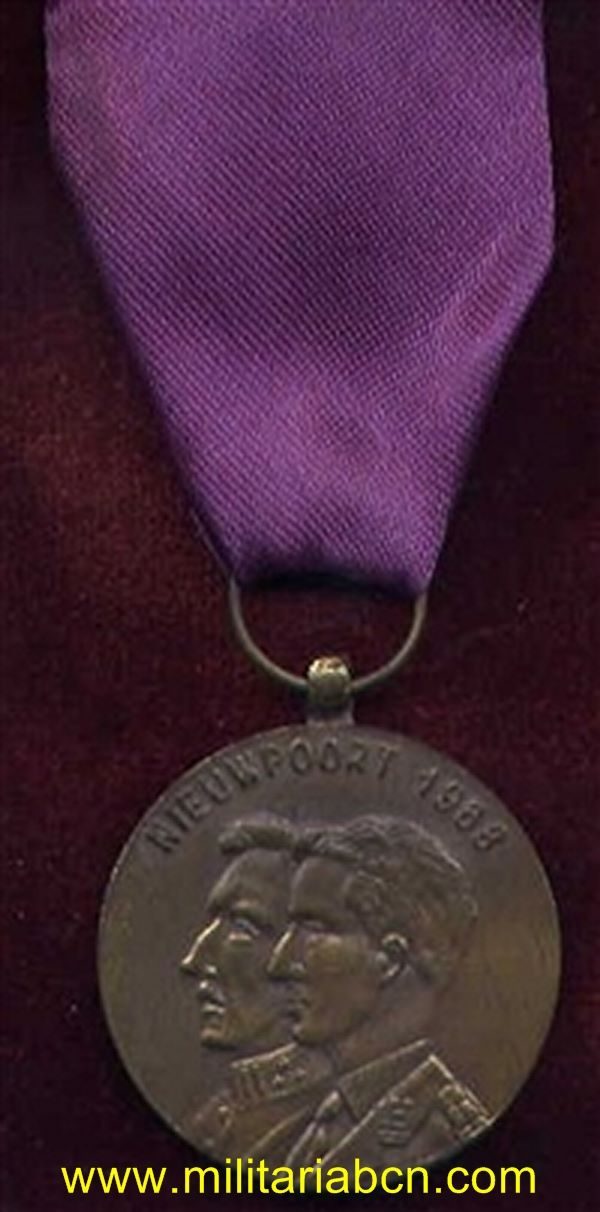 Militaria Barcelona Belgium Nieuwpoort medal First World War