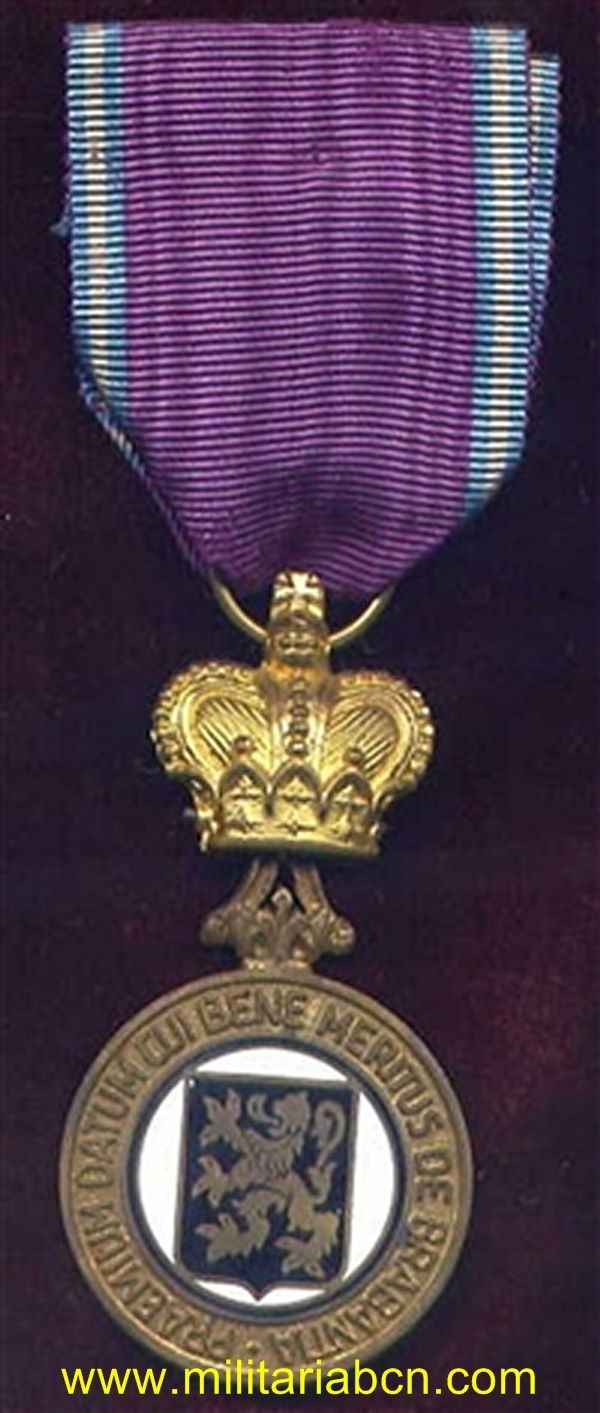 Militaria Barcelona Belgium Brabant medal