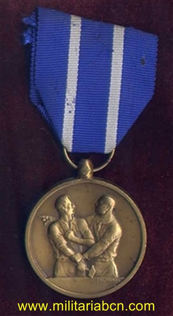 Militaria Barcelona Belgium deportees medal second world war