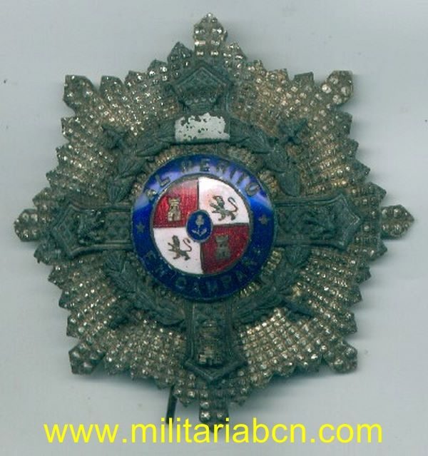Militaria Barcelona España. Placa de la Cruz de Guerra, Mérito en Campaña. Medalla de la Guerra Civil. 