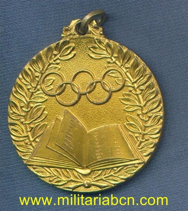 España. Medalla del Frente de Juventudes. XIII Juegos Escolares Vilanova i la Geltrú 1971-72.