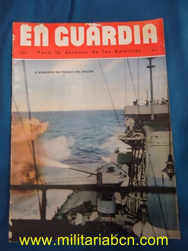 United States of America. EN GUARDIA magazine. World War II. Spanish ...