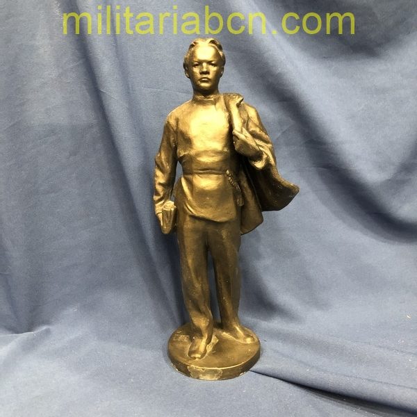 USSR Soviet Union. Silumin figure of Lenin student. 30 cm high. militariabcn.com