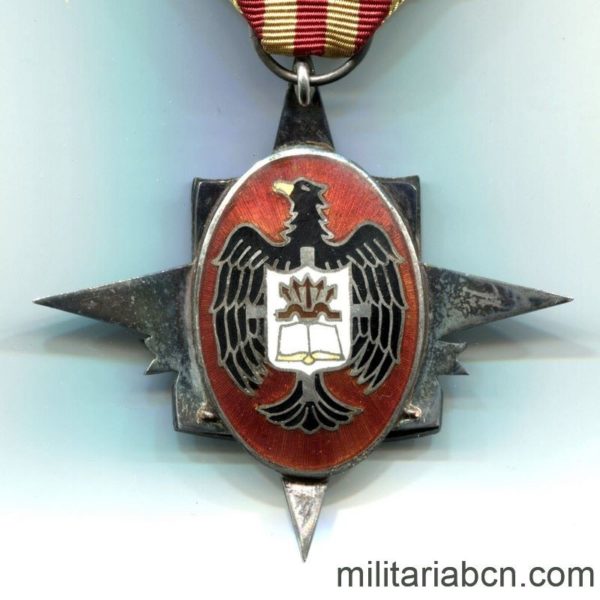 Militaria Barcelona Medalla del Sindicato Español de Magisterio. 2ª Clase. Reverso
