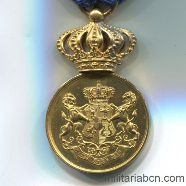 Militaria Barcelona Romania. Faithful Service Medal. Model 1880. 1st Class.