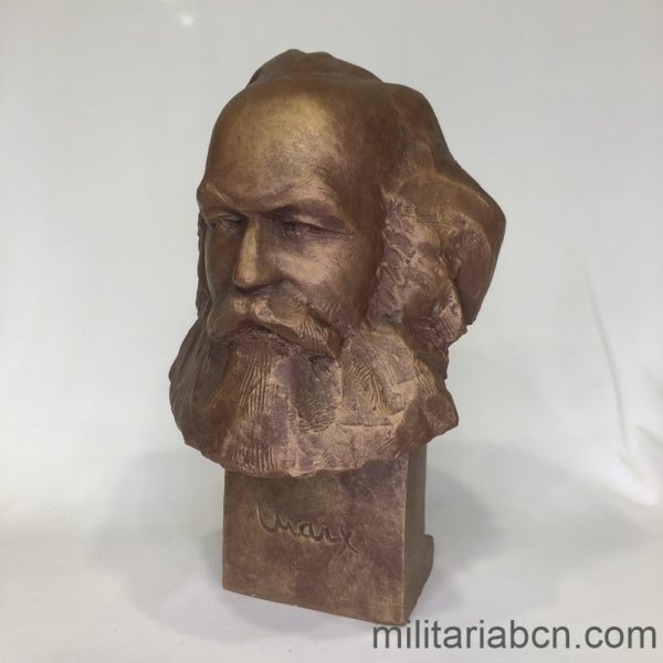 Militaria Barcelona - Bust of Karl Marx - URSS Union Sovietica - Figura de plexiglas