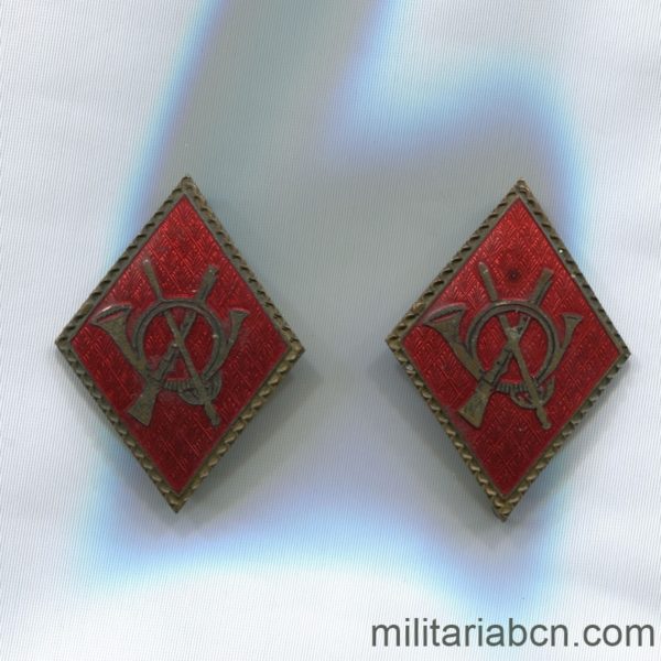 Infantry Officer Collar badges, Pair militariabcn.com