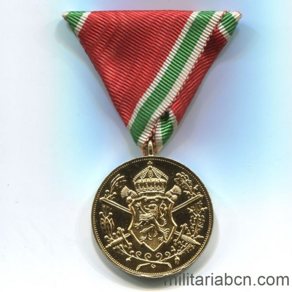 Militaria Barcelona Bulgaria. Commemorative Medal of World War 1 1915-1918. Ribbon