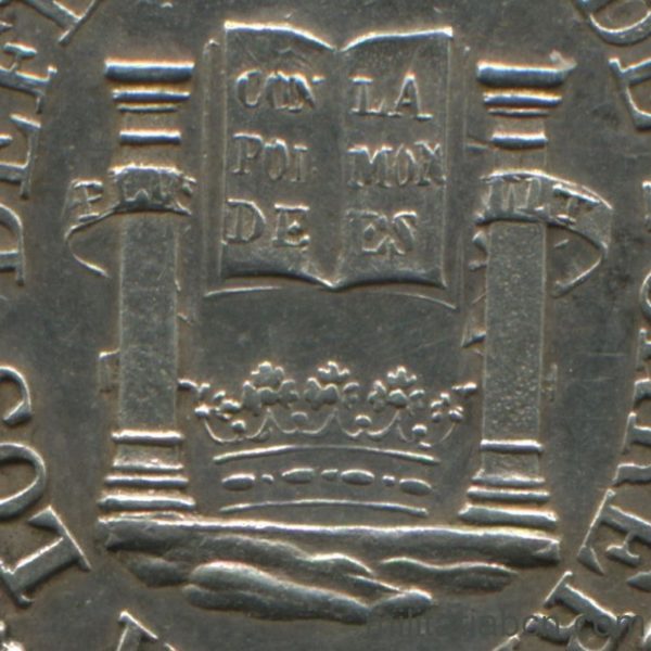 Militaria Barcelona Medalla a los Defensores de Porrera. 11 de Julio de 1822. 23 x 29 mm. Concedida por la Diputación de Tarragona en 1823 a los Defensores de la Constitución en el ataque a la Vila de Porrera del 11 de Julio de 1822  detalle reverso23 centro