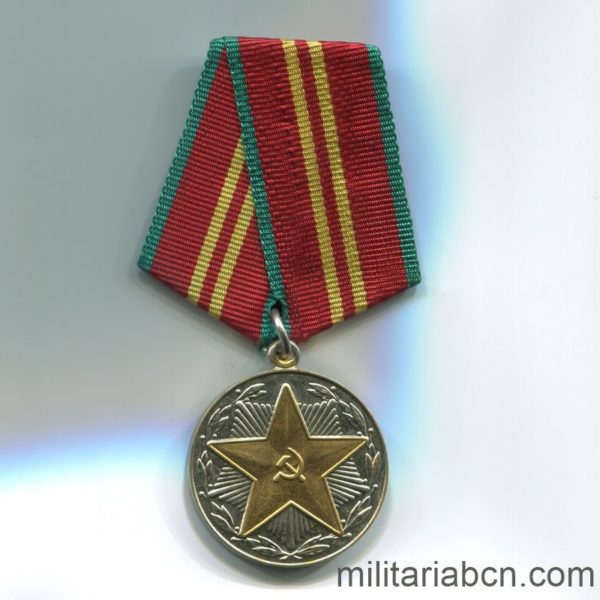 USSR Soviet Union Irreproachable Service medal MOOP Kazakhstan 15 years