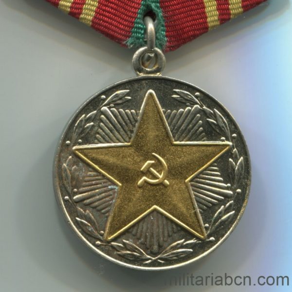 Militaria Barcelona USSR Soviet Union Irreproachable Service medal moop Azerbaijan 2nd class