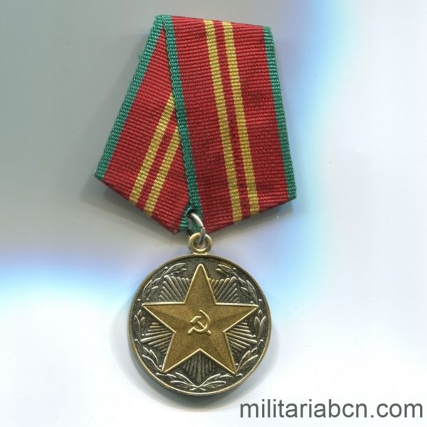 Militaria Barcelona USSR Soviet Union Irreproachable Service medal fire department original