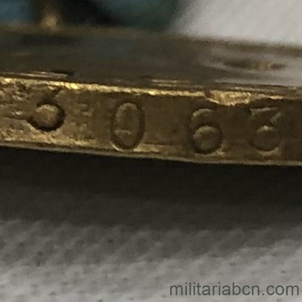 Militaria Barcelona USSR Nakhimov Medal. Variant 2. No 3063.  detail number