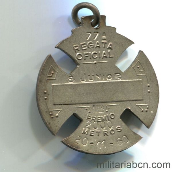 Militaria Barcelona Armada Argentina. Medalla deportiva 1960. reverso