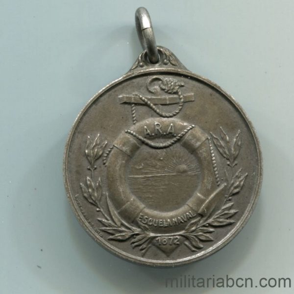 Militaria Barcelona Argentina. Medalla deportiva de la Escuela Naval Militar 1959. Concedida 2
