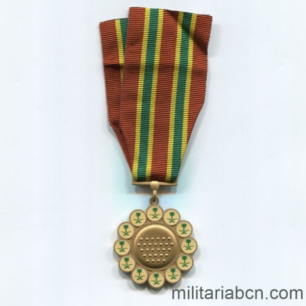 Militaria Barcelona. Saudi Arabia Medal of Merit in Nuth Al-Ma'rkat Combat  ribbon