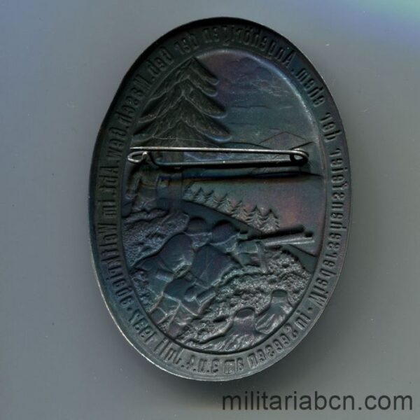 military manoeuvres seesen 1937 badge pin back