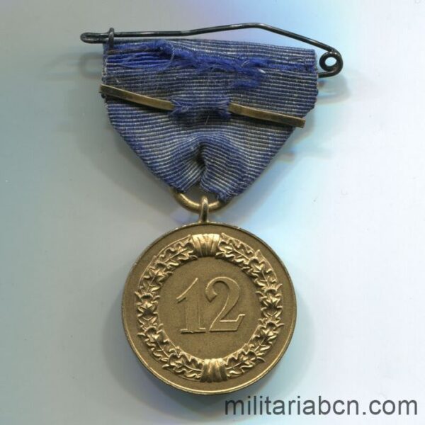 Germany III Reich. Long Service Medal in the Wehrmacht. 12 years.  ribbon reverse