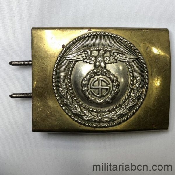 Germany III Reich. Buckle of the SA Sturm Abteilung, first model, circular swastika, was also used by the SS.