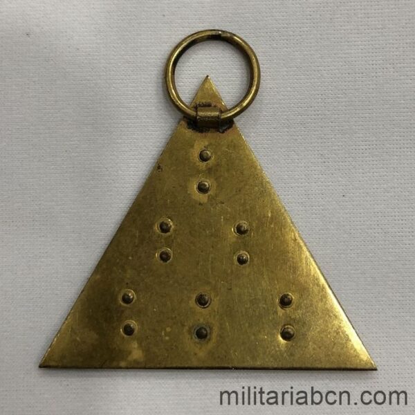 España. Masonería. Medalla Masónica. Época Alfonso XIII y II República.  reverso