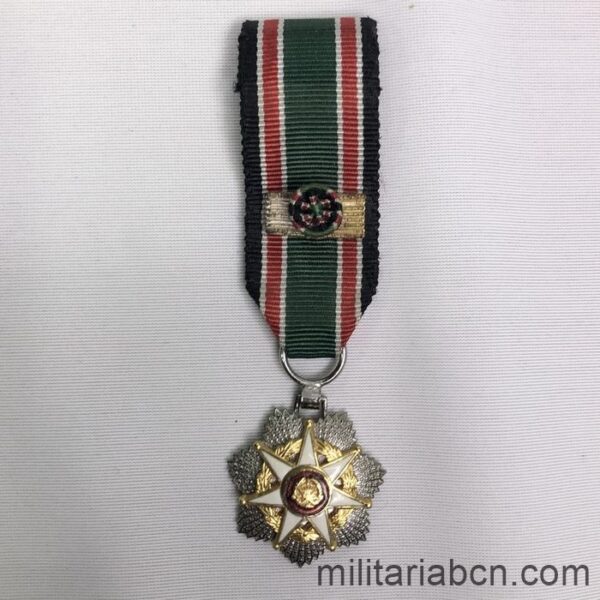 Jordan. Al-Hussein Order of Military Merit. Second Class or Grand Officer. Wisam al-Istahaqaq al-Askari al-Husayniya Arthus Bertrand Paris. Miniature