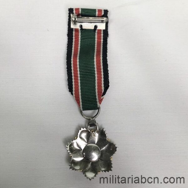 Jordan. Al-Hussein Order of Military Merit. Second Class or Grand Officer. Wisam al-Istahaqaq al-Askari al-Husayniya Arthus Bertrand Paris. Miniature backside