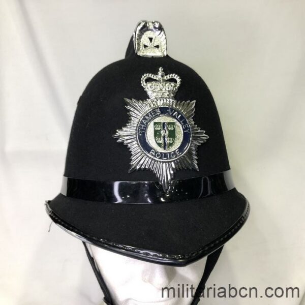 UK. Police Helmet, Bobby, from Thames Valley Police.