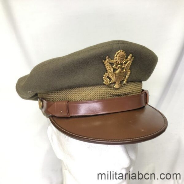 U.S. Army Officer's visor cap. Second World War. WW2. Complete, size 7 1/8.