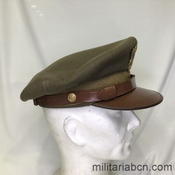 U.S. Army Officer's visor cap. Second World War. WW2. Complete, size 7 1/8. Right