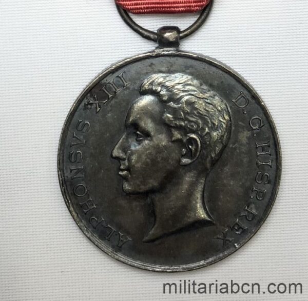 España. Medalla de la Mayoría de Edad de Alfonso XIII. 1902. Versión plata. Época Alfonso XIII.