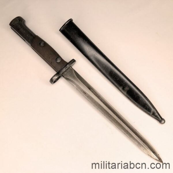 Belgium. FN Bayonet Model 1949. Used in the .30-06 Fabrique Nationale (FN) caliber. Mark second model with M in a circle and SA 30.